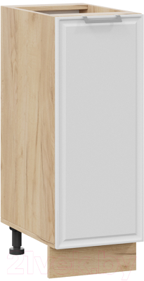 Шкаф-стол кухонный ТриЯ Белладжио 1Н3 (дуб крафт золотой/фон белый) - фото