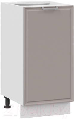 Шкаф-стол кухонный ТриЯ Белладжио 1Н4 (белый/софт капучино) - фото