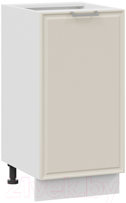 Шкаф-стол кухонный ТриЯ Белладжио 1Н4 (белый/софт панакота) - фото