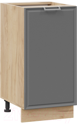 Шкаф-стол кухонный ТриЯ Белладжио 1Н4 (дуб крафт золотой/софт графит) - фото