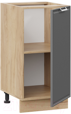 Шкаф-стол кухонный ТриЯ Белладжио 1Н4 (дуб крафт золотой/софт графит)