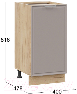 Шкаф-стол кухонный ТриЯ Белладжио 1Н4 (дуб крафт золотой/софт капучино)