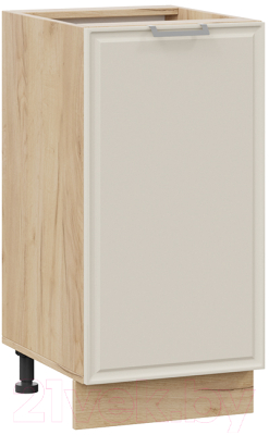 Шкаф-стол кухонный ТриЯ Белладжио 1Н4 (дуб крафт золотой/софт панакота) - фото