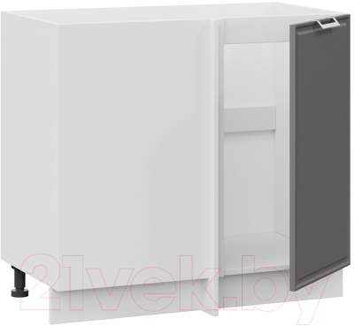 Шкаф под мойку ТриЯ Белладжио 1Н9У (белый/софт графит)
