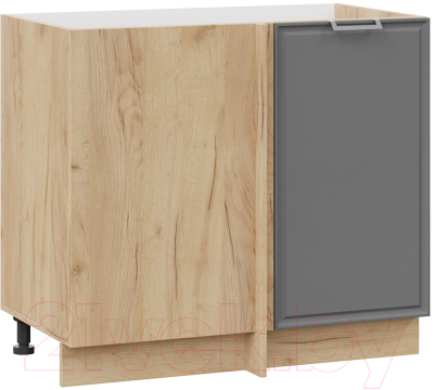 Шкаф под мойку ТриЯ Белладжио 1Н9У (дуб крафт золотой/софт графит) - фото