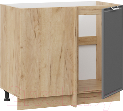 Шкаф под мойку ТриЯ Белладжио 1Н9У (дуб крафт золотой/софт графит)