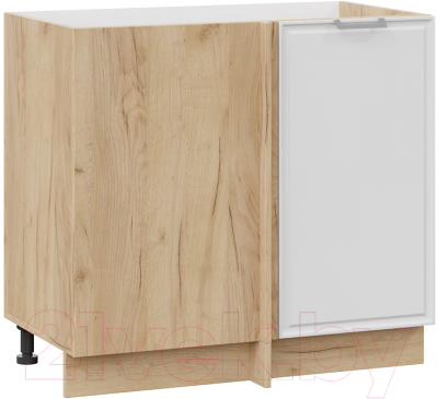Шкаф под мойку ТриЯ Белладжио 1Н9У (дуб крафт золотой/фон белый) - фото
