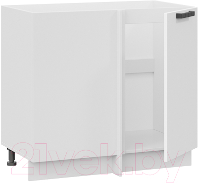 Шкаф под мойку ТриЯ Детройт 1Н9У исп.2 (белый/белый глянец)