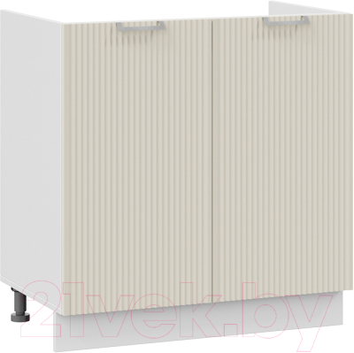 Шкаф под мойку ТриЯ Кимберли 1Н8М (белый/крем) - фото