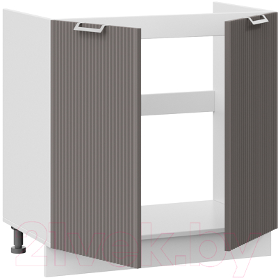 Шкаф под мойку ТриЯ Кимберли 1Н8М (белый/муссон)