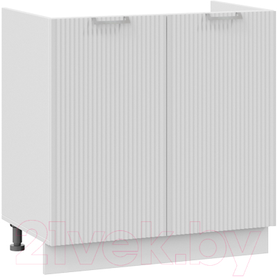 Шкаф под мойку ТриЯ Кимберли 1Н8М (белый/сноу) - фото