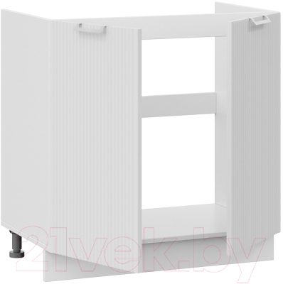 Шкаф под мойку ТриЯ Кимберли 1Н8М (белый/сноу)