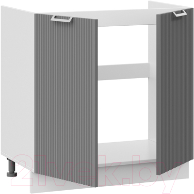 Шкаф под мойку ТриЯ Кимберли 1Н8М (белый/титан)