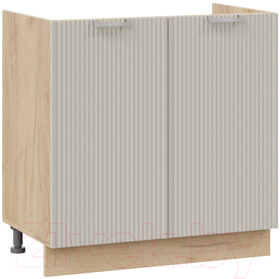 Шкаф под мойку ТриЯ Кимберли 1Н8М (дуб крафт золотой/крем) - фото