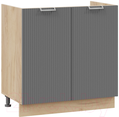Шкаф под мойку ТриЯ Кимберли 1Н8М (дуб крафт золотой/титан) - фото