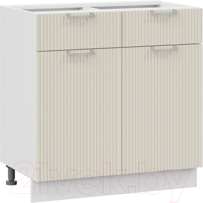 Шкаф-стол кухонный ТриЯ Кимберли 1Н8Я1 (белый/кремовый) - фото