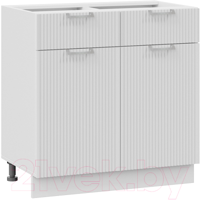 Шкаф-стол кухонный ТриЯ Кимберли 1Н8Я1 (белый/сноу) - фото