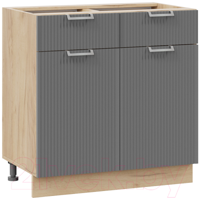 Шкаф-стол кухонный ТриЯ Кимберли 1Н8Я1 (дуб крафт золотой/титан) - фото