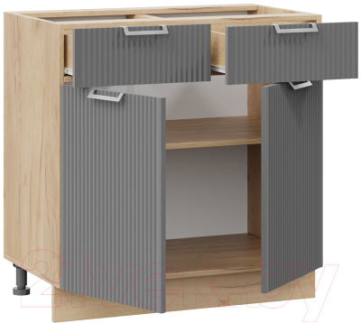 Шкаф-стол кухонный ТриЯ Кимберли 1Н8Я1 (дуб крафт золотой/титан)