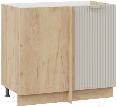 Шкаф под мойку ТриЯ Кимберли 1Н9У (дуб крафт золотой/крем) - фото