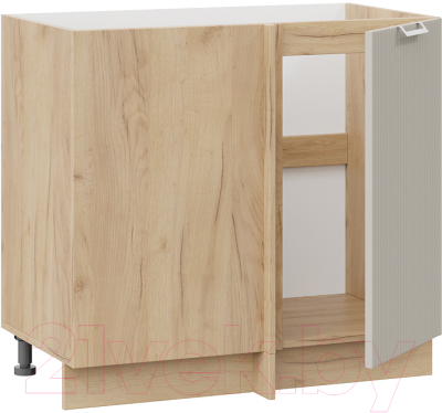 Шкаф под мойку ТриЯ Кимберли 1Н9У (дуб крафт золотой/крем)
