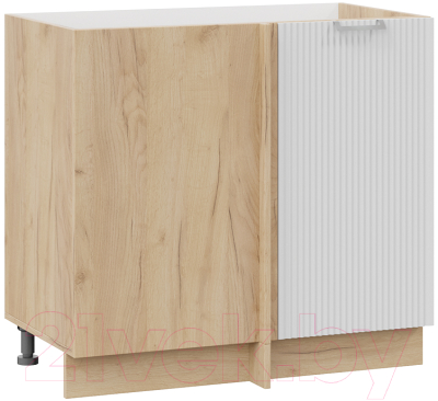 Шкаф под мойку ТриЯ Кимберли 1Н9У (дуб крафт золотой/сноу) - фото