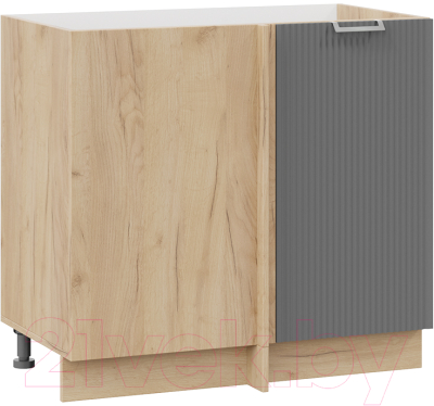 Шкаф под мойку ТриЯ Кимберли 1Н9У (дуб крафт золотой/титан) - фото