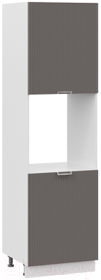 Шкаф-пенал кухонный ТриЯ Кимберли 1П6 (белый/муссон) - фото