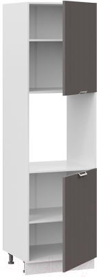 Шкаф-пенал кухонный ТриЯ Кимберли 1П6 (белый/муссон)