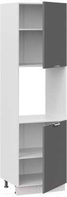 Шкаф-пенал кухонный ТриЯ Кимберли 1П6 (белый/титан)