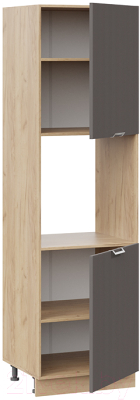 Шкаф-пенал кухонный ТриЯ Кимберли 1П6 (дуб крафт золотой/муссон)