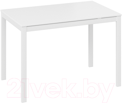Обеденный стол ТриЯ Слайд тип 2 раздвижной (белый матовый/белый) - фото