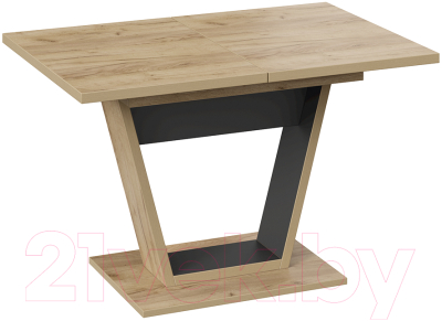 Обеденный стол ТриЯ Гавана тип 1 (дуб крафт золотой/черный) - фото