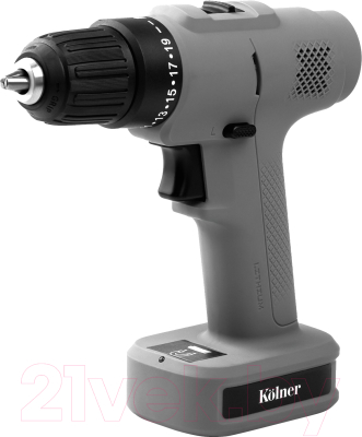 Аккумуляторная дрель-шуруповерт Kolner KCD 12/2BL (серый) - фото