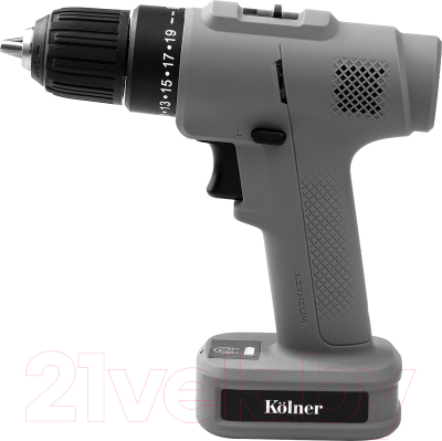 Аккумуляторная дрель-шуруповерт Kolner KCD 12/2BL (серый)