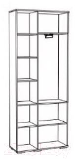 Шкаф Тэкс Ливорно ЛШ-9 с зеркалом