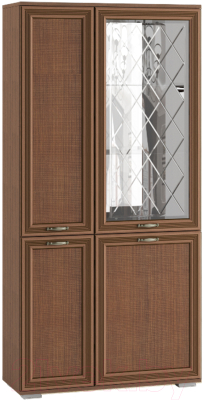 Шкаф с витриной Тэкс Ливорно ЛШ-6 (орех донской) - фото