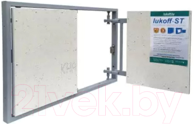 Люк под плитку Lukoff ST двухдверный 80x40