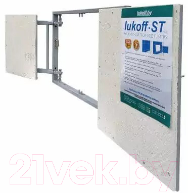 Люк под плитку Lukoff ST двухдверный 80x40