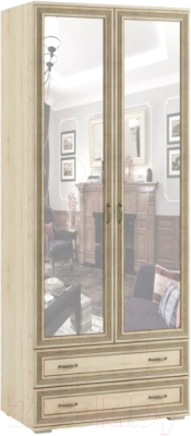 Шкаф Тэкс Ливорно ЛШ-23 2-х створчатый с зеркалом - фото
