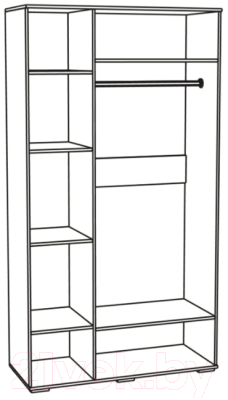 Шкаф Тэкс Ливорно ЛШ-24 3-х створчатый (дуб сонома)