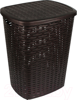 Корзина для белья Verde Коричневая - фото