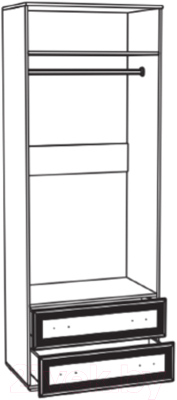 Шкаф Тэкс Ричард РШ-24 2-х створчатый с зеркалом