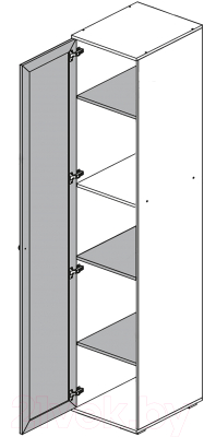 Шкаф-пенал Тэкс Ричард РШ-21 левый