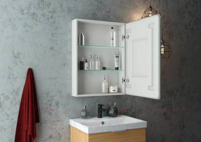 Шкаф с зеркалом для ванной Континент Emotion 50x80