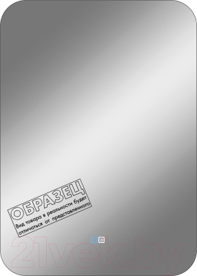 Зеркало Континент Burzhe Led 80x100 (с подогревом и сменой цвета подсветки) - фото