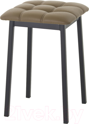 Табурет AMC Comfort 7К1.4 (кожзам какао/черный) - фото