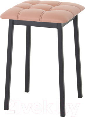 Табурет AMC Comfort 7К1.7 (кожзам коралл/черный) - фото