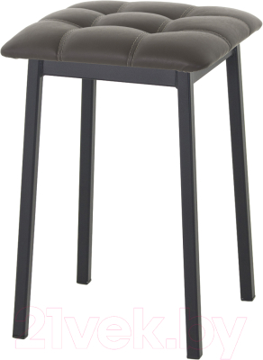 Табурет AMC Comfort 7К1.8 (кожзам серо-коричневый/черный) - фото