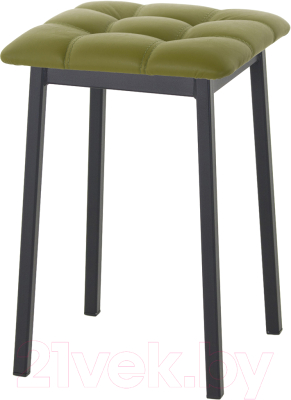 Табурет AMC Comfort 7К1.11 (кожзам оливковый/черный) - фото